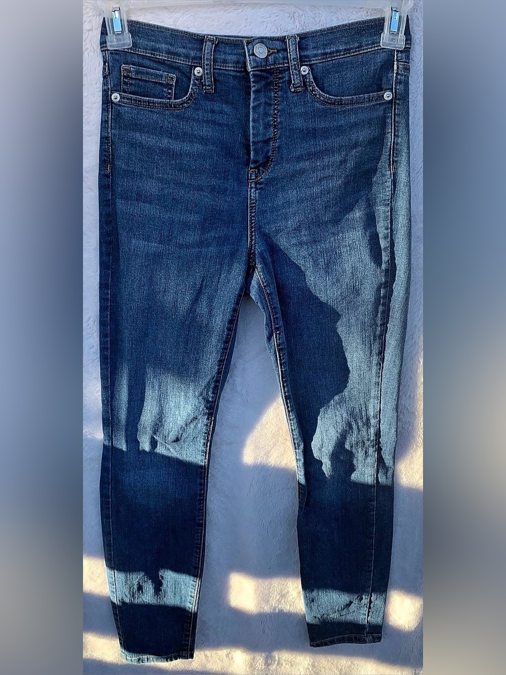 Banana Republic Super Stretch Legging Washwell Jeans Size 26/2 Medium Wash
